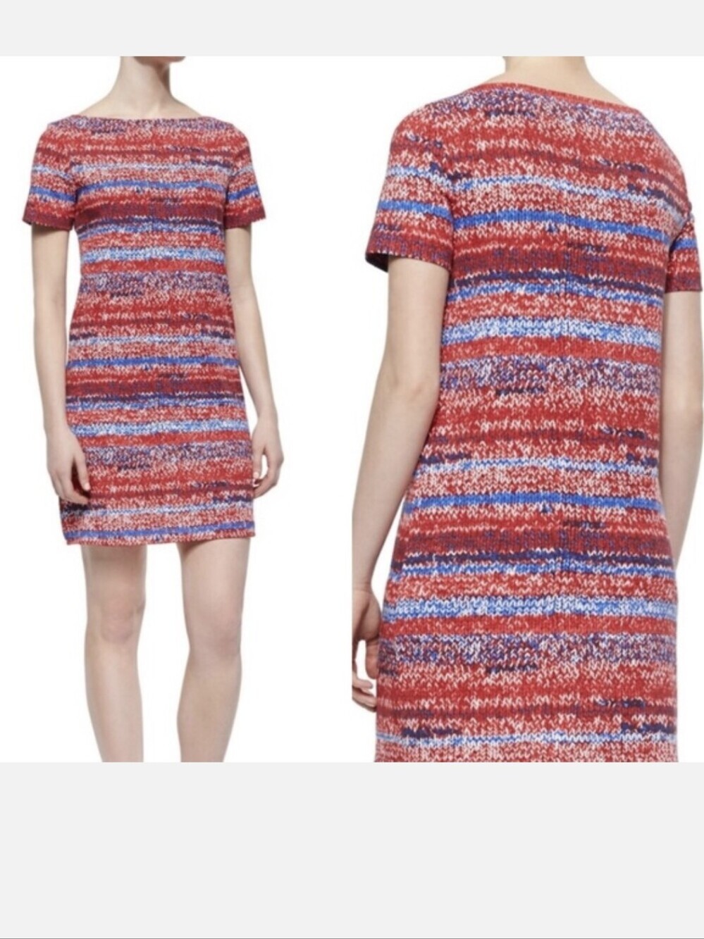 Tory Burch Red, White & Blue Print, Size Xs